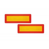 Opozorilna tabla za prikolico, nalepka, 565 x 195mm, par