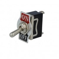 Stikalo OFF-(ON), 10A 250V, fi 12,2mm, povratek 1x, vijačenje 2x M3