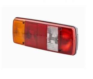 Fastrac Rear Lamp Led BULB rear combination lamp 12-24v, FASTRAC, 343x133mm, kabel entry, LEFT, H